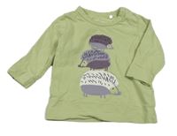 Zelené triko s ježky Name it