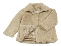 Béžový kožešinový podšitý kabát Nutmeg