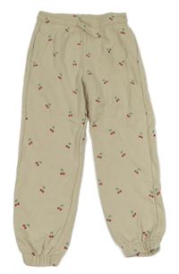 Béžové tepláky s třešněmi M&S
