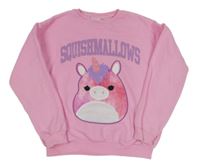 Růžová mikina s jednorožcem - SQUISHMALLOWS Primark