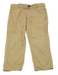 Béžové plátěné chino kalhoty H&M