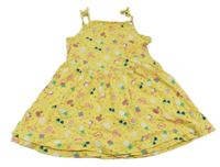 Žluté šaty s obrázky C&A