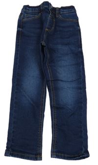 Tmavomodré teplákové skinny rifle Next