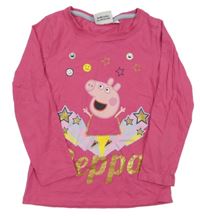 Růžové triko s Peppou 