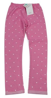 Nové - Růžové puntíkaté legíny Topolino