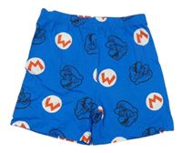 Modro-bílé pyžamové kraťasy s Mariem Primark