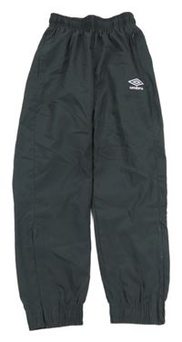 Antracitové šusťákové cuff kalhoty Umbro