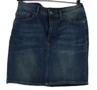 Dámská tmavomodrá riflová sukně H&M