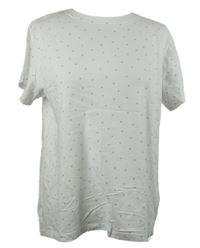 Dámské bílé tričko s modrými srdíčky Primark 