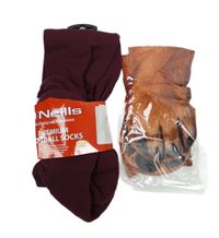 Nové - 2x Pánské vínové fotbalové štulpny + cihlové ponožky vel. 40,5-43