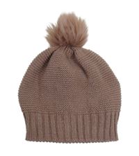 Dámská růžová třpytivá čepice s bambulí Janina 