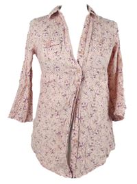 Dámská světlerůžová kytičkovaná halenka Sheggy