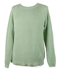 Dámský mintový žebrovaný svetr 