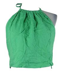Dámský zelený lněný crop top F&F