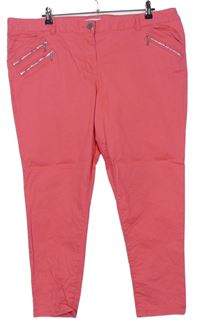 Dámské růžové plátěné kalhoty George 