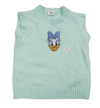 Světlemodrá pletená vesta s Daisy Disney