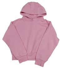 Růžová crop mikina s kapucí F&F