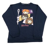 Tmavomodrá mikina Harry Potter 