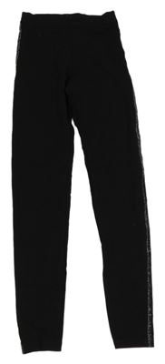 ČErné legíny s proužkem