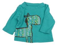 Tyrkysové triko s koníkem George