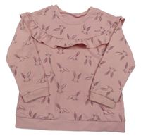 Světlerůžová lehká mikina s králíčky Matalan