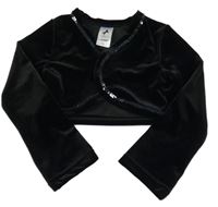 Černé sametové bolerko s flitry C&A