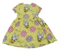 Žluté bavlněné šaty s Daisy Disney