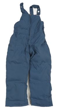 Modrošedé šusťákové laclové funkční oteplovačky 