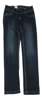 Tmavomodré skinny rifle C&A