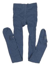 Modré melírované punčocháče