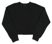 Černá crop mikina New Look