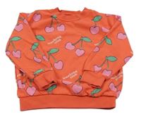 Jahodová oversize mikina s třešněmi M&S