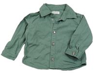 Khaki riflová košilová bunda Primark