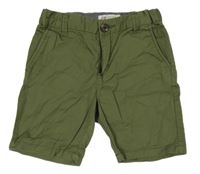 Khaki plátěné kraťasy H&M