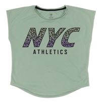 Světlekhaki sportovní tričko s nápisem H&M