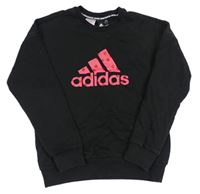 Černá mikina s logem Adidas 