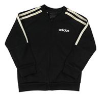 Černá propínací mikina s logem Adidas