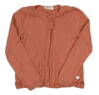 Starorůžový propínací svetr H&M