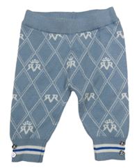 Nové - Světlemodro-bílé vzorované kamaše s logy River Island