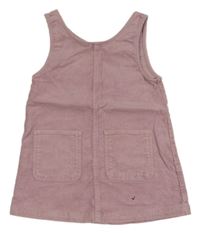 Světlerůžové manšestrové šaty s kapsami H&M