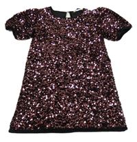 Černá sametová slavnostní tunika s flitry 