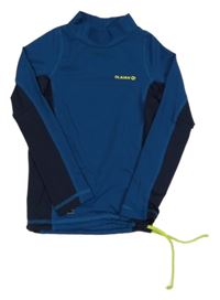 Petrolejovo-tmavomodré UV triko Olaian