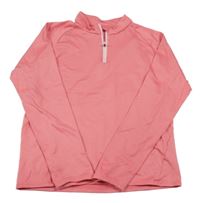 Růžová funkční běžecká mikina Decathlon