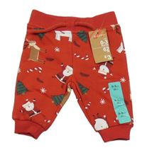 Nové - Červené tepláky se Santy Primark