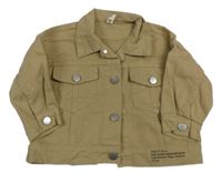 Béžová riflová bunda s nápisy D.M.X.