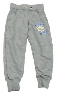 Šedé tepláky s květem Zara