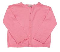 Neonově růžový propínací svetr Primark