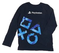 Tmavomodré triko PlayStation 