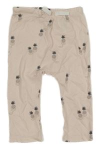 Světlerůžové tepláky s ananasy H&M