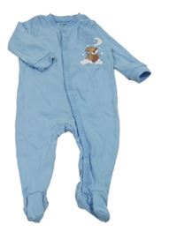 Světlemodrý overal se zvířátky Lupilu